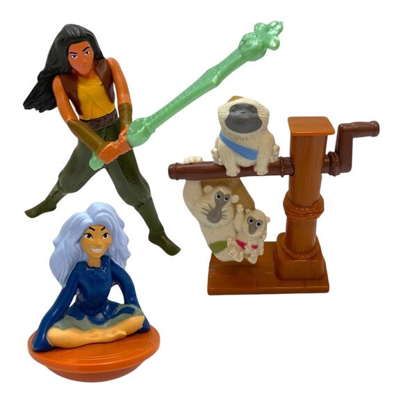 Raya and the Last Dragon Toy Figures – Raya, Sisu, & Ongis Disney Figurine Set - Picture 1 of 9